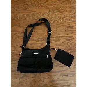 Baggallini Crossbody Adjustable Strap Shoulder Bag Matching Pouch Very Good Cond